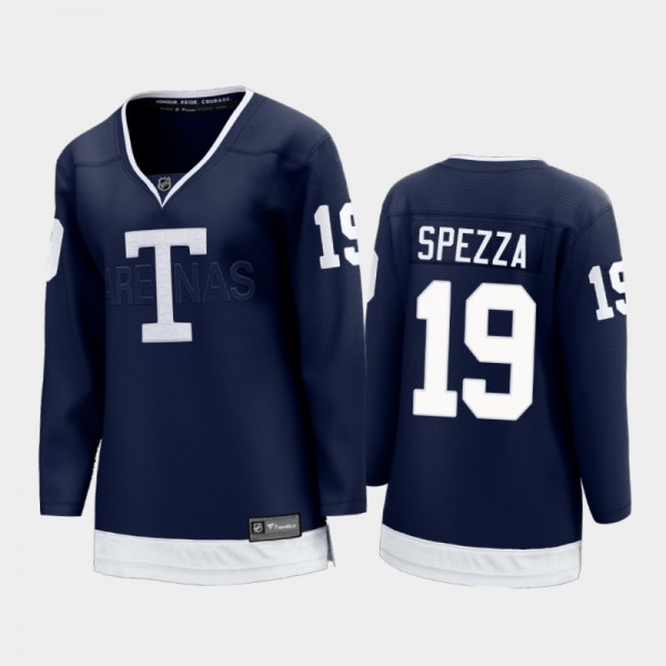Women Toronto Maple Leafs Jason Spezza #19 Heritage Classic 2022 Jersey Navy