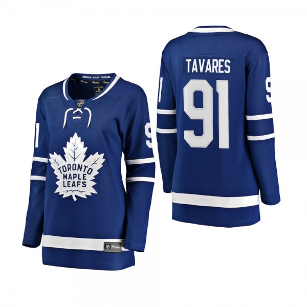 Women's John Tavares #91 Toronto Maple Leafs Home ...