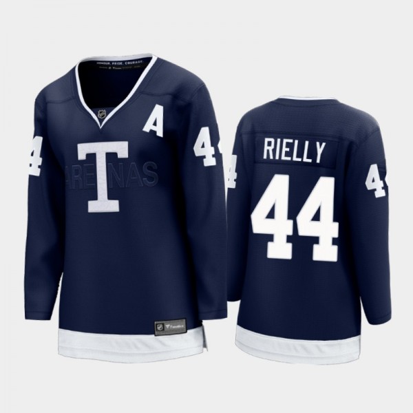 Women Toronto Maple Leafs Morgan Rielly #44 Heritage Classic 2022 Jersey Navy