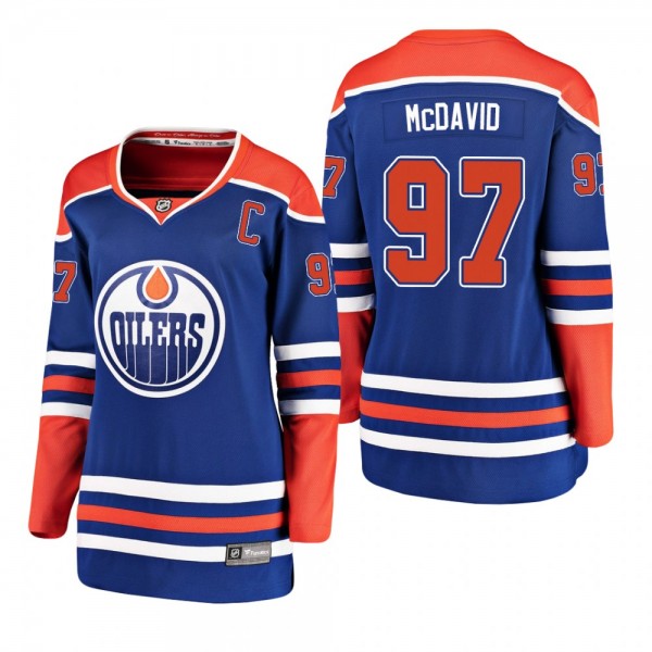 Women's Connor McDavid #97 Edmonton Oilers 2019 Al...