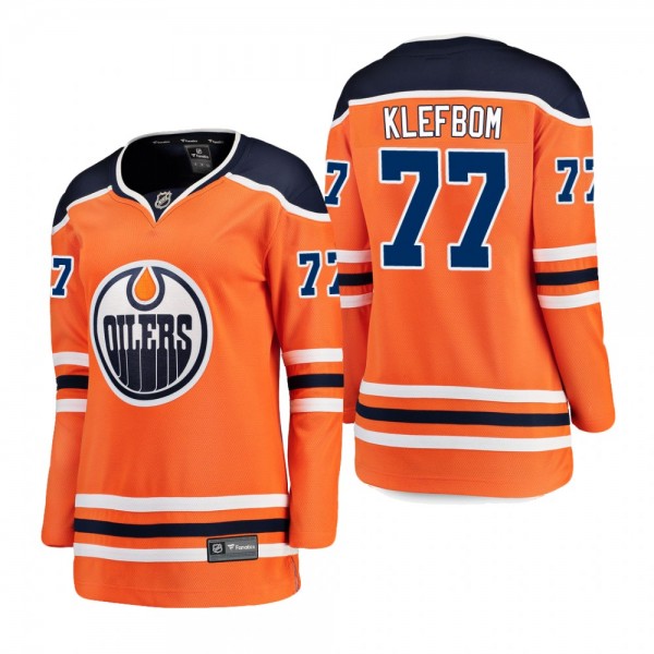 Women's Oscar Klefbom #77 Edmonton Oilers Home Bre...