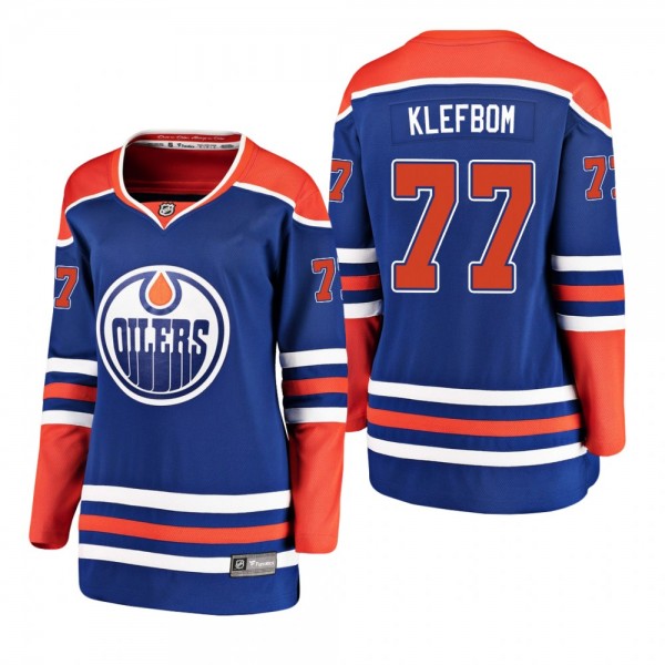 Women's Oscar Klefbom #77 Edmonton Oilers 2019 Alt...