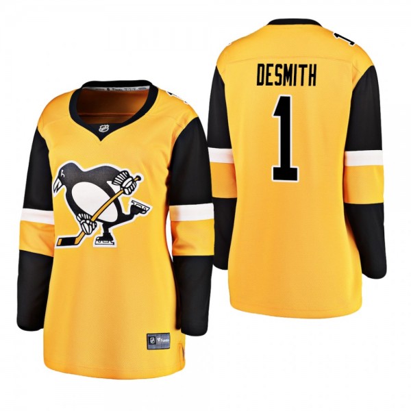 Women's Casey DeSmith #1 Pittsburgh Penguins 2019 ...