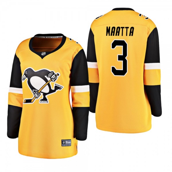 Women's Olli Maatta #3 Pittsburgh Penguins 2019 Al...
