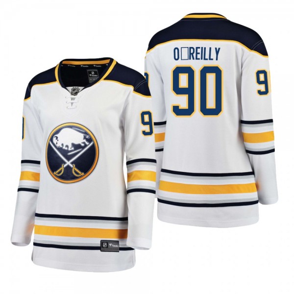 Women's Ryan O'Reilly #90 Buffalo Sabres Away Breakaway Player White Bargain Jersey