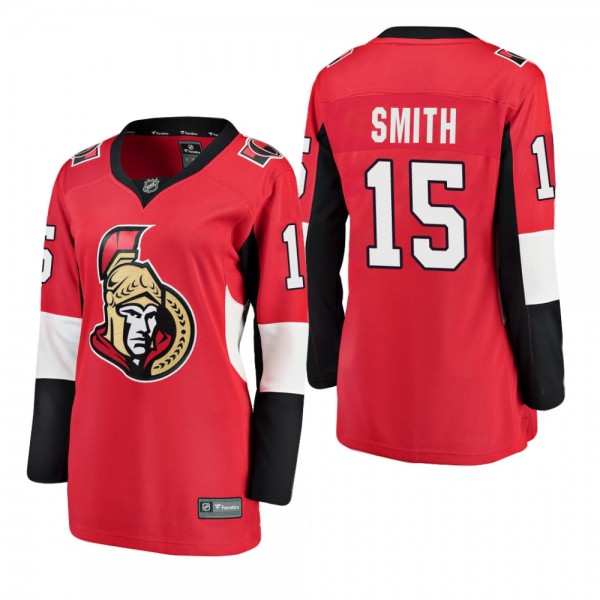 Women's Zack Smith #15 Ottawa Senators Home Breaka...
