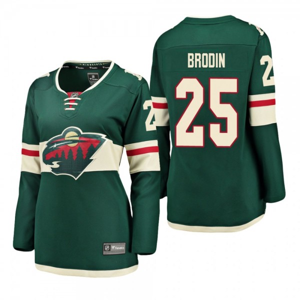 Women's Jonas Brodin #25 Minnesota Wild Home Breakaway Player Green Bargain Jersey