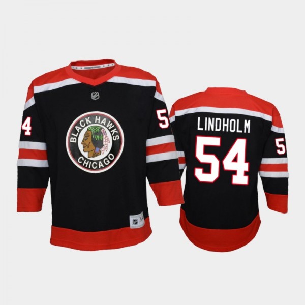Youth Chicago Blackhawks Anton Lindholm #54 Revers...