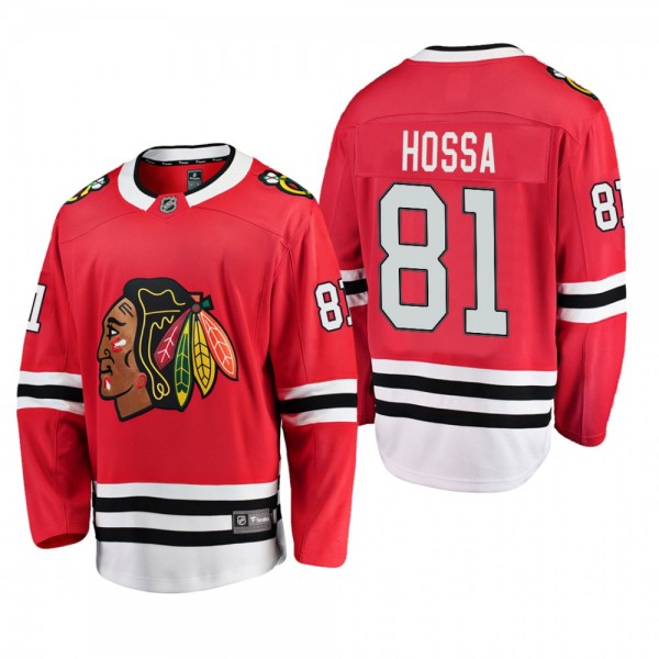 Youth Chicago Blackhawks Marian Hossa #81 Home Low-Priced Breakaway Player Red Jersey