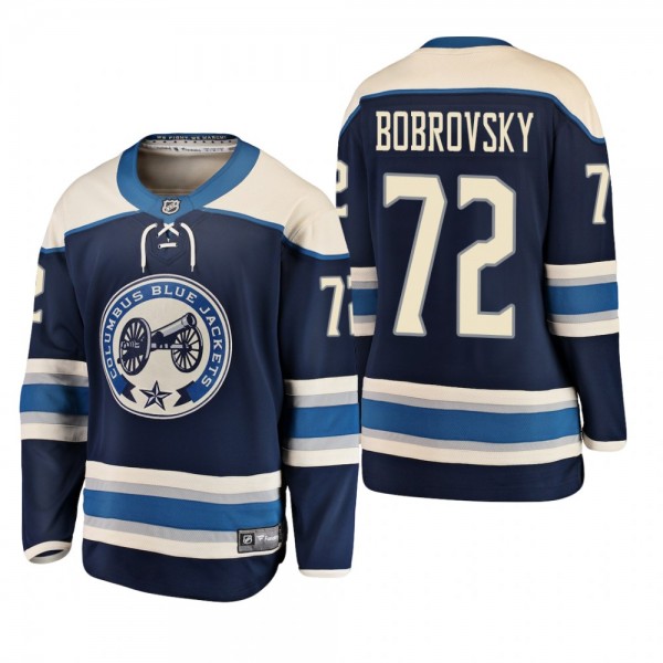 Youth Columbus Blue Jackets Sergei Bobrovsky #72 2019 Alternate Cheap Fanatics Jersey - Navy