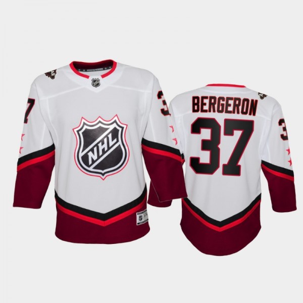Youth Boston Bruins Patrice Bergeron #37 2022 NHL All-Star Eastern White Jersey