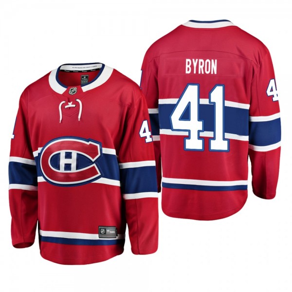 Youth Montreal Canadiens Paul Byron #41 Home Low-P...