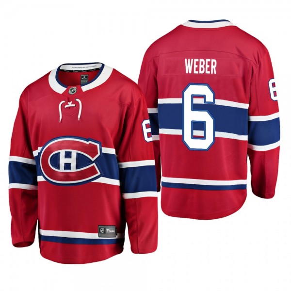 Youth Montreal Canadiens Shea Weber #6 Home Low-Priced Breakaway Player Red Jersey