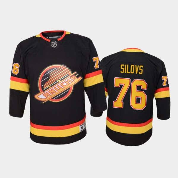 Youth Vancouver Canucks Arturs Silovs #76 Flying S...