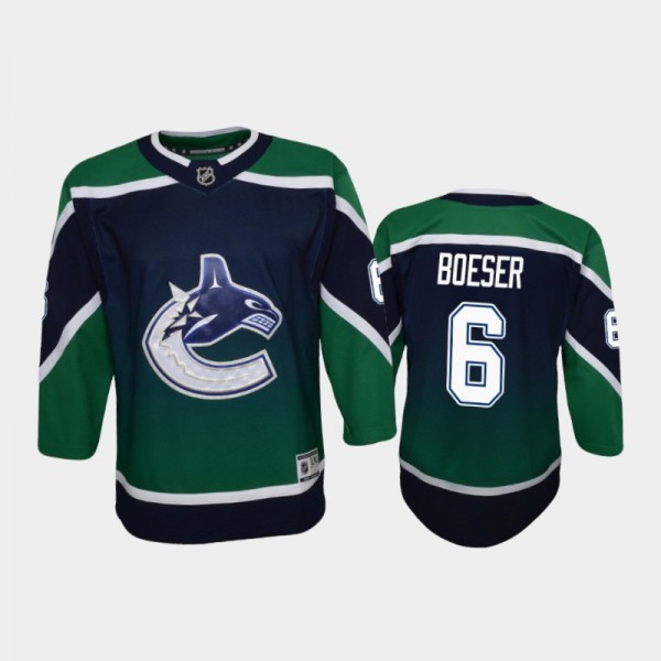 Youth Vancouver Canucks Brock Boeser #6 Reverse Re...