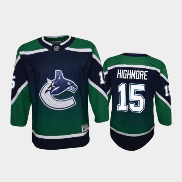 Youth Vancouver Canucks Matthew Highmore #15 Rever...