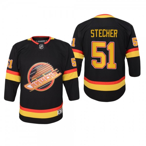 Youth Vancouver Canucks Troy Stecher #51 Throwback...