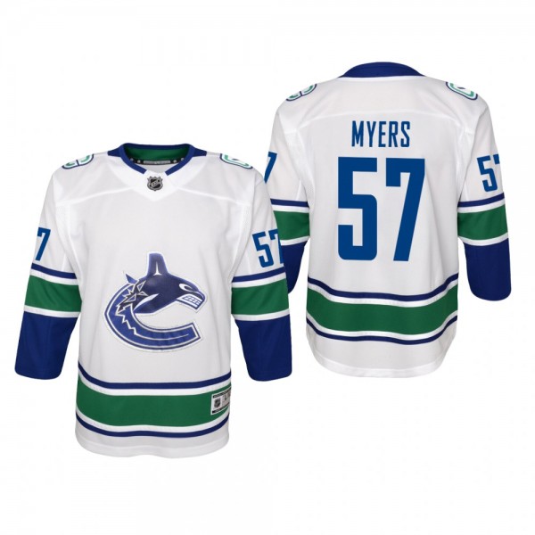 Youth Vancouver Canucks Tyler Myers #57 Away Premi...