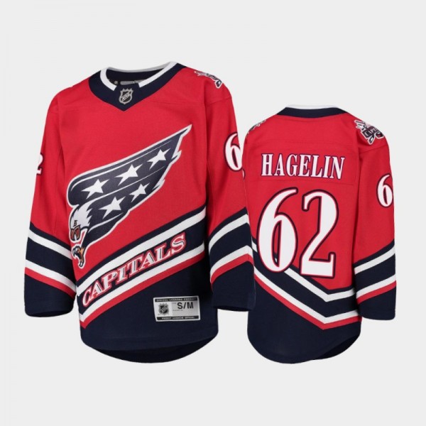Youth Washington Capitals Carl Hagelin #62 Special Edition 2021 Red Jersey