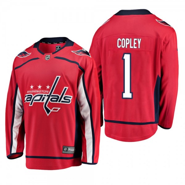 Youth Washington Capitals Pheonix Copley #1 Home Low-Priced Breakaway Player Red Jersey