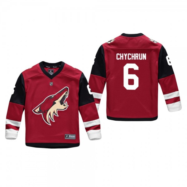 Youth Arizona Coyotes Jakob Chychrun #6 Home Low-Priced Replica Player Red Jersey
