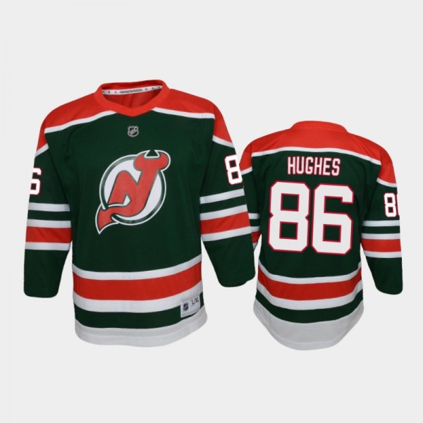 Youth New Jersey Devils Jack Hughes #86 Reverse Re...