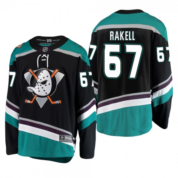 Youth Anaheim Ducks Rickard Rakell #67 Alternate Cheap Breakaway Player Jersey - Black