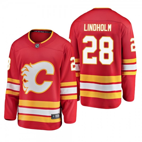 Youth Calgary Flames Elias Lindholm #28 2019 Alternate Cheap Breakaway Player Jersey - Red