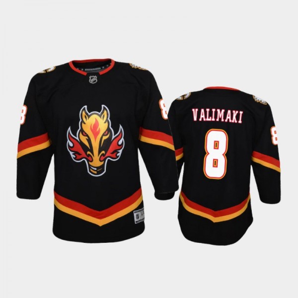 Youth Calgary Flames Juuso Valimaki #8 Reverse Ret...