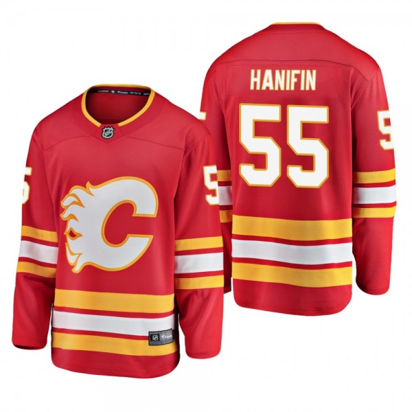 Youth Calgary Flames Noah Hanifin #55 2019 Alternate Cheap Breakaway Player Jersey - Red