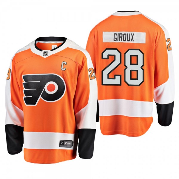 Youth Philadelphia Flyers Claude Giroux #28 Home Low-Priced Breakaway Player Orange Jersey