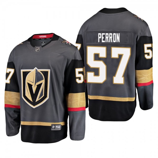 Youth Vegas Golden Knights David Perron #57 Home Low-Priced Breakaway Player Gray Jersey