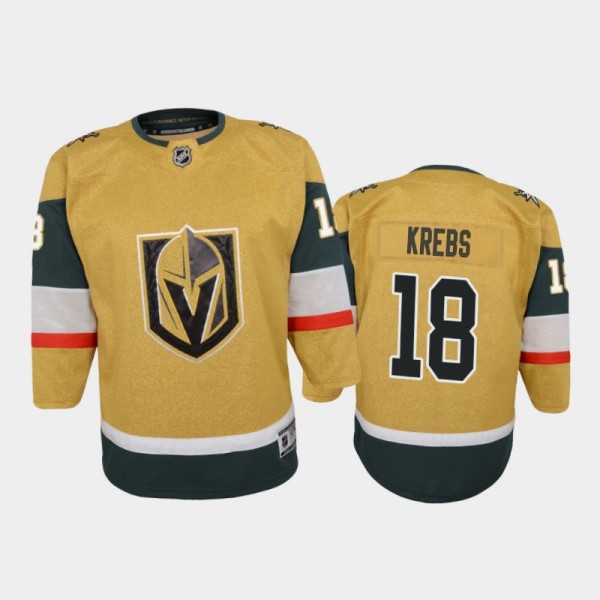 Youth Vegas Golden Knights Peyton Krebs #18 Alternate 2021 Gold Jersey