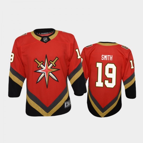 Youth Vegas Golden Knights Reilly Smith #19 Revers...