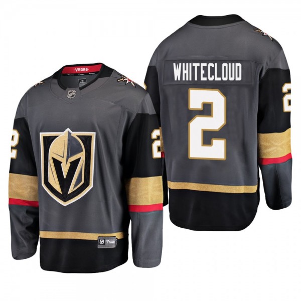 Youth Vegas Golden Knights Zach Whitecloud #2 Home Low-Priced Breakaway Player Gray Jersey