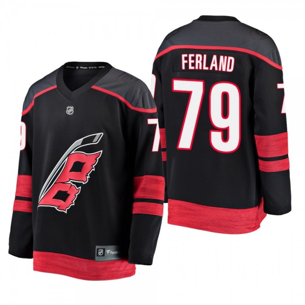 Youth Carolina Hurricanes Micheal Ferland #79 2019 Alternate Cheap Breakaway Player Jersey - Black