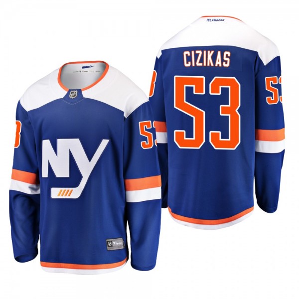 Youth New York Islanders Casey Cizikas #53 2019 Alternate Cheap Breakaway Player Jersey - Blue