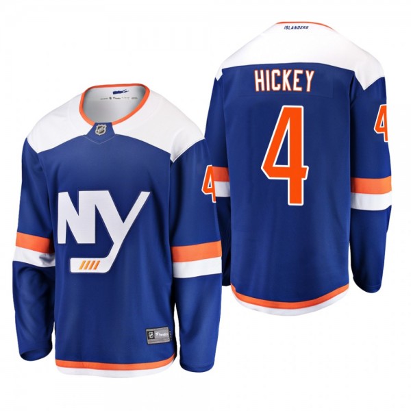 Youth New York Islanders Thomas Hickey #4 2019 Alternate Cheap Breakaway Player Jersey - Blue