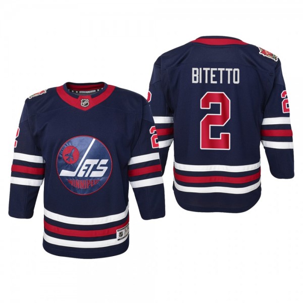 Youth Winnipeg Jets Anthony Bitetto #2 2019 Herita...