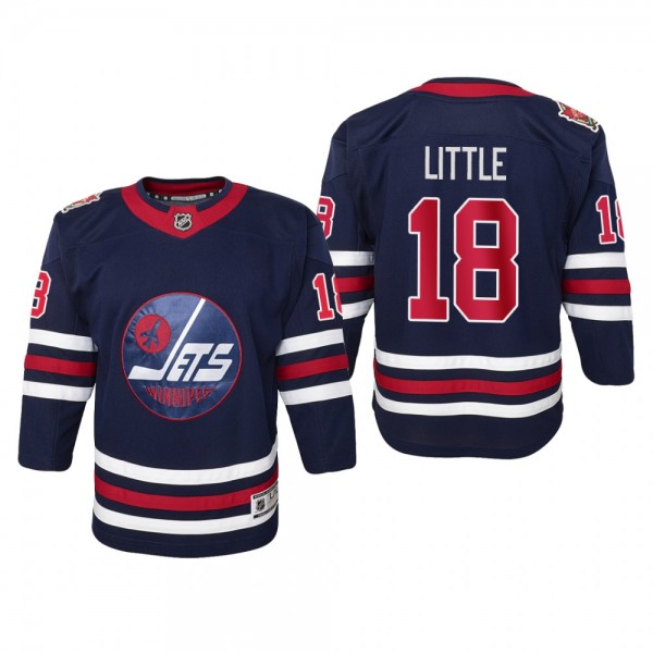 Youth Winnipeg Jets Bryan Little #18 2019 Heritage...