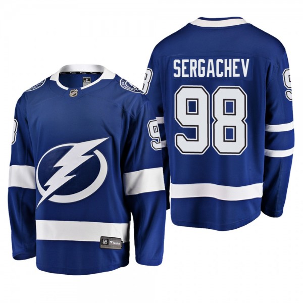 Youth Tampa Bay Lightning Mikhail Sergachev #98 Home Low-Priced Breakaway Player Blue Jersey