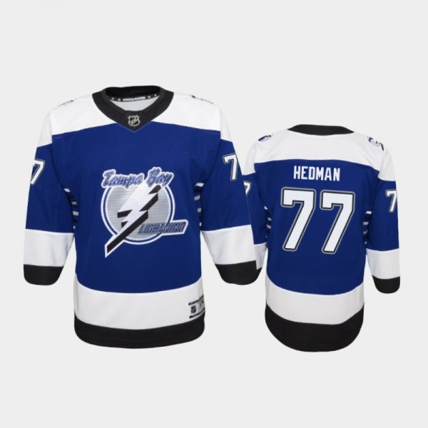 Youth Tampa Bay Lightning Victor Hedman #77 Revers...