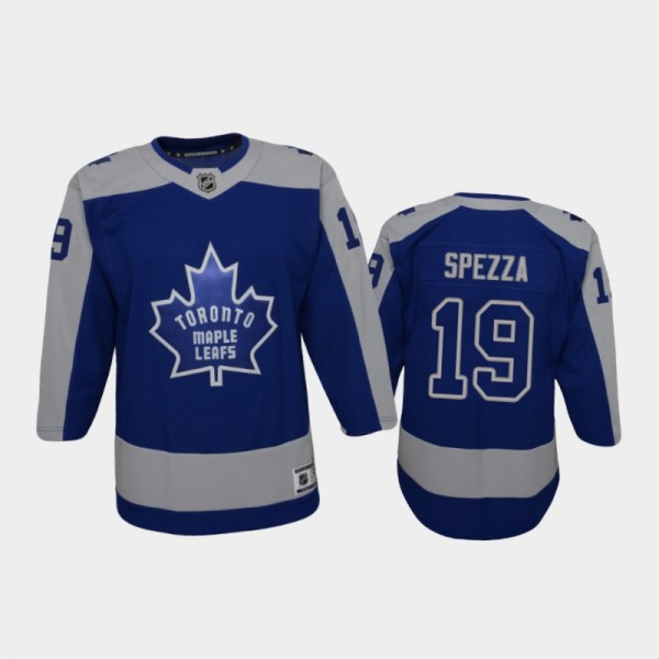Youth Toronto Maple Leafs Jason Spezza #19 Reverse Retro 2020-21 Replica Blue Jersey