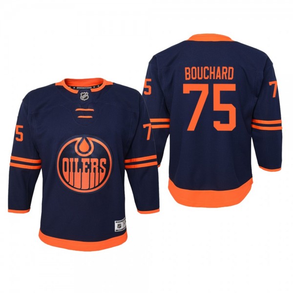 Youth Edmonton Oilers Evan Bouchard #75 Alternate ...
