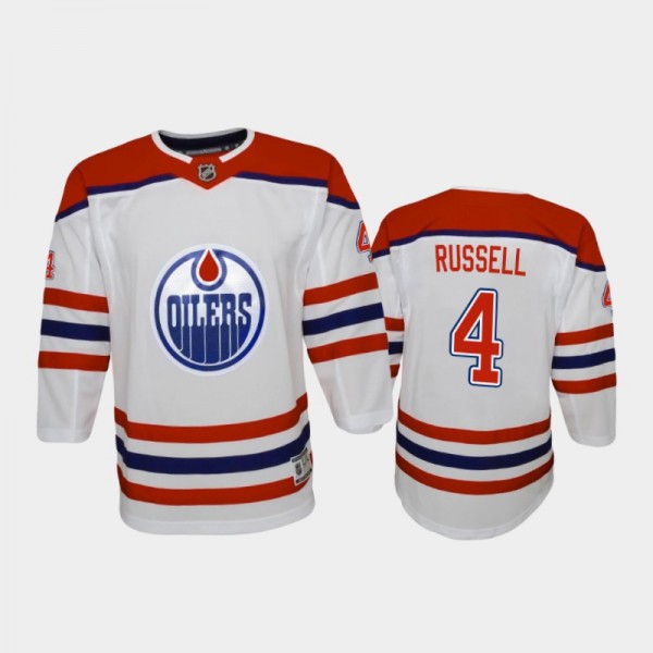 Youth Edmonton Oilers Kris Russell #4 Reverse Retr...