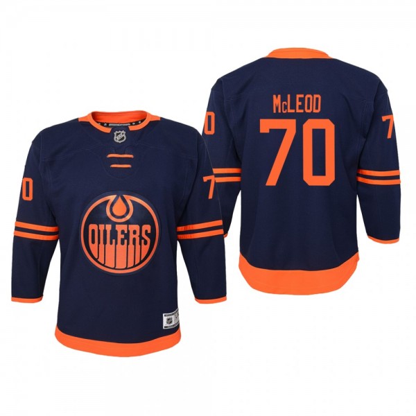 Youth Edmonton Oilers Ryan McLeod #70 Alternate Pr...