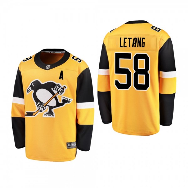 Youth Pittsburgh Penguins Kris Letang #58 2019 Alt...