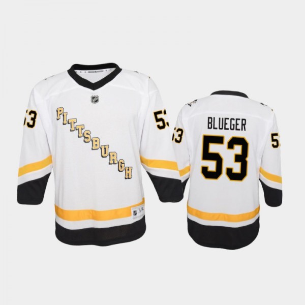 Youth Pittsburgh Penguins Teddy Blueger #53 Revers...