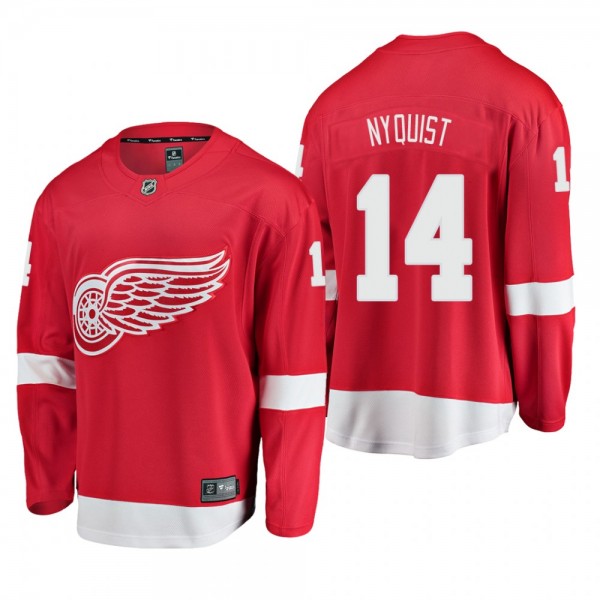 Youth Detroit Red Wings Gustav Nyquist #14 Home Low-Priced Breakaway Player Red Jersey