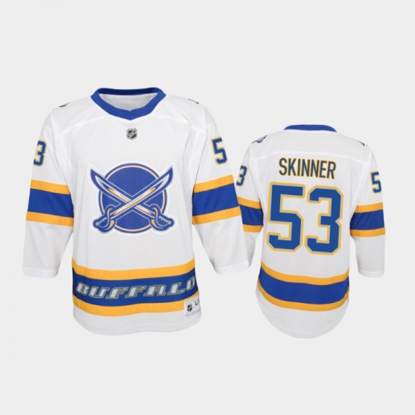 Youth Buffalo Sabres Jeff Skinner #53 Reverse Retro 2020-21 Special Edition Replica White Jersey